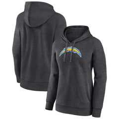 Los Angeles Chargers Women's Primary Logo Pullover Hoodie - Charcoal - NFL