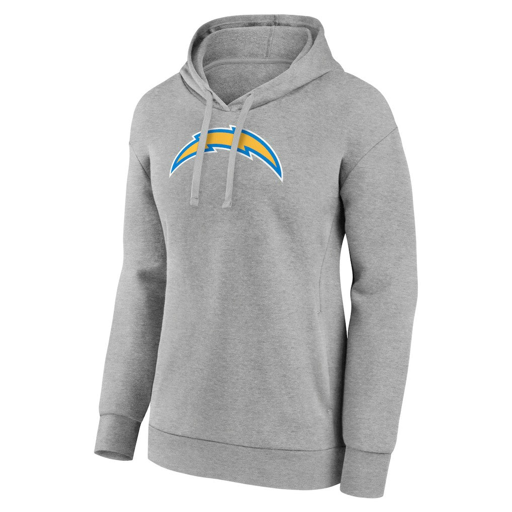 Los Angeles Chargers Women's Primary Logo Pullover Hoodie - Gray - NFL