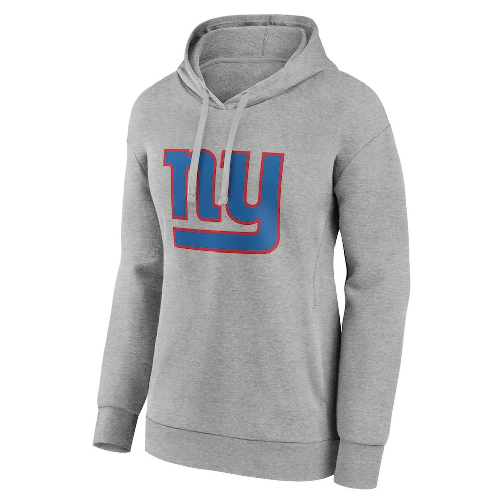 New York Giants Women's Primary Logo Pullover Hoodie - Gray - NFL
