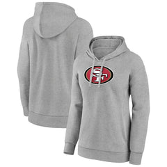 San Francisco 49ers Women's Primary Logo Pullover Hoodie - Gray - NFL