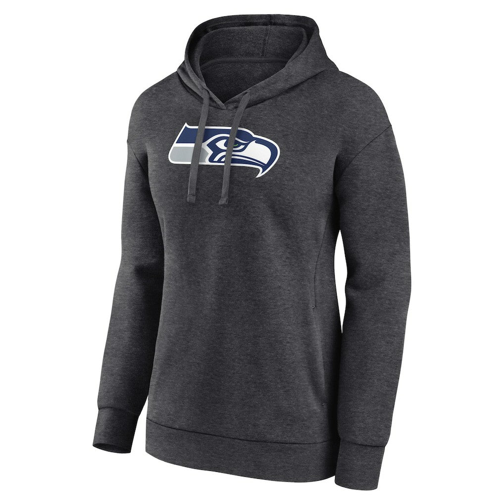 Seattle Seahawks Women's Primary Logo Pullover Hoodie - Charcoal - NFL