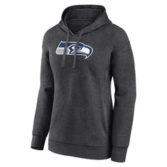 Seattle Seahawks Women's Primary Logo Pullover Hoodie - Charcoal - NFL