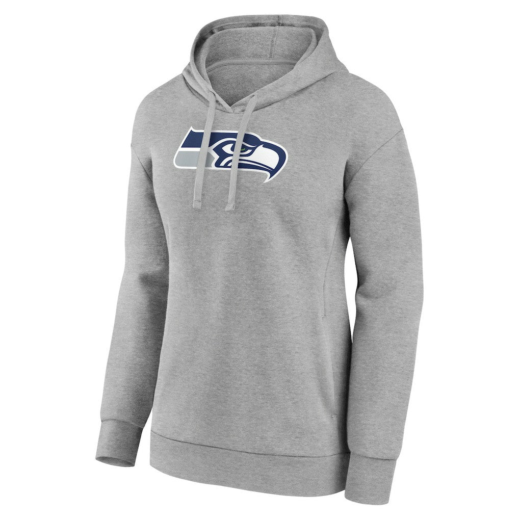 Seattle Seahawks Women's Primary Logo Pullover Hoodie - Gray - NFL