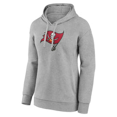 Tampa Bay Buccaneers Women's Primary Logo Pullover Hoodie - Gray - NFL