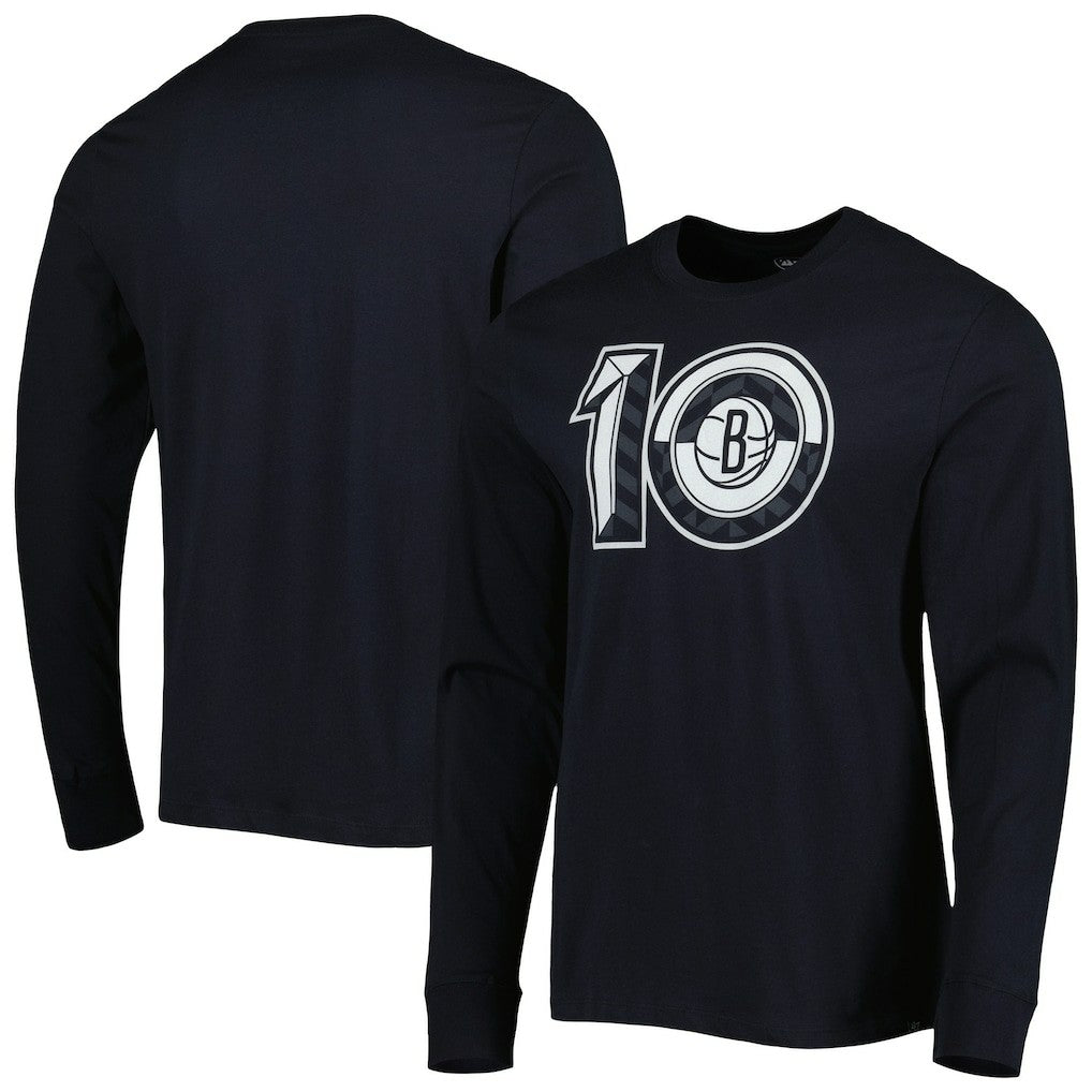 47 brand Brooklyn Nets '47 10th Anniversary Super Rival Long Sleeve T-Shirt Black