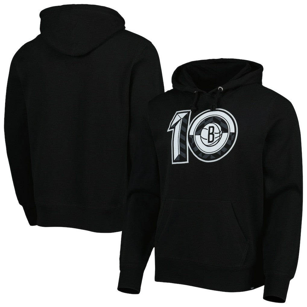 47 brand Brooklyn Nets '47 10th Anniversary Headline Pullover Hoodie Black