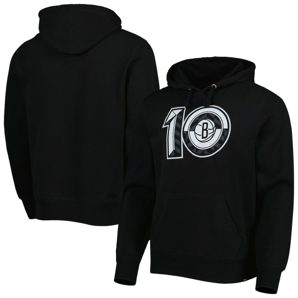 47 brand Brooklyn Nets '47 10th Anniversary Headline Pullover Hoodie Black