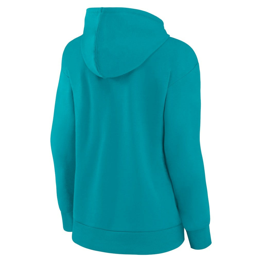 Miami Dolphins Women's Primary Logo Pullover Hoodie - Aqua - NFL