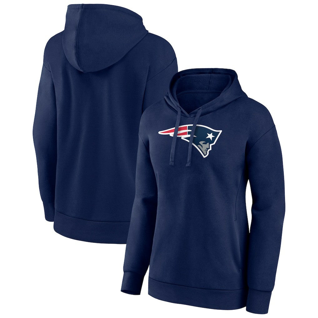 New England Patriots Women's Primary Logo Pullover Hoodie - Navy - NFL