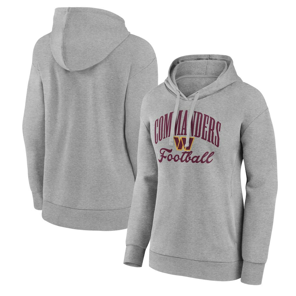 Washington Commanders Women's Victory Script Pullover Hoodie - Gray - NFL