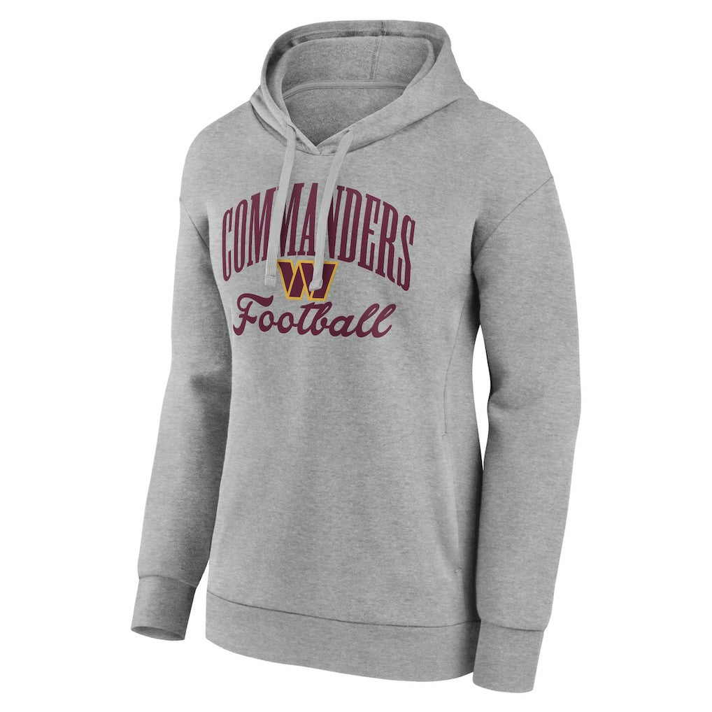 Washington Commanders Women's Victory Script Pullover Hoodie - Gray - NFL