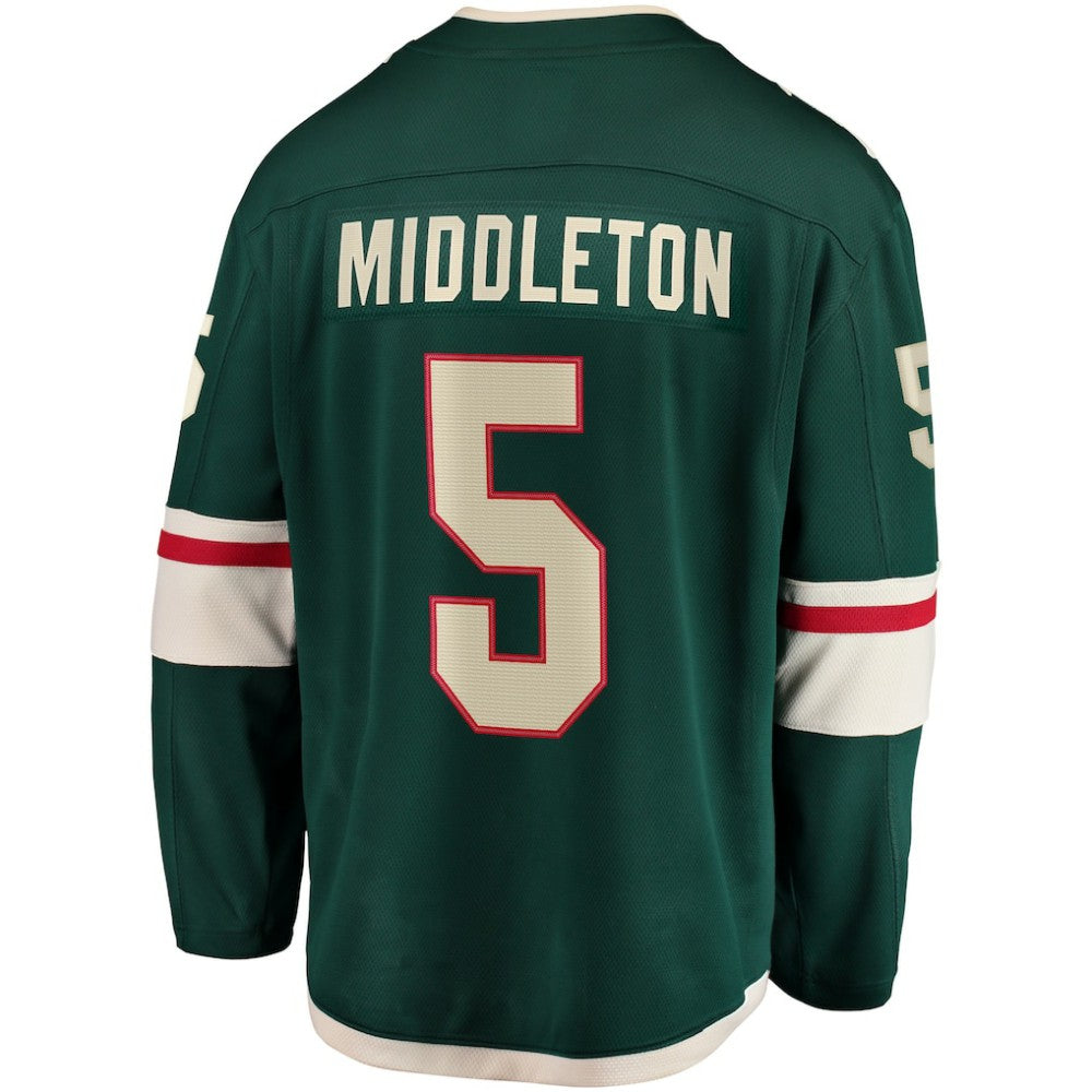 Jake Middleton Minnesota Wild Fanatics Home Breakaway Player Jersey - Green | Fanatics Lifestyle