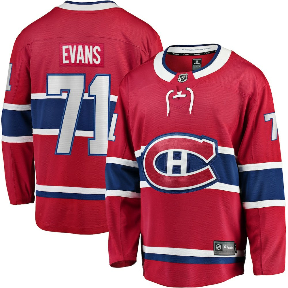 Jake Evans Montreal Canadiens Fanatics Home Breakaway Player Jersey - Red | Fanatics discount