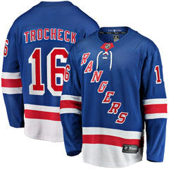 Vincent Trocheck New York Rangers Fanatics Home Breakaway Player Jersey - Blue | Fanatics Lifestyle