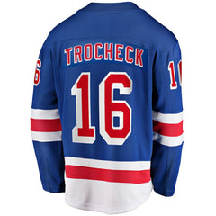 Vincent Trocheck New York Rangers Fanatics Home Breakaway Player Jersey - Blue | Fanatics Lifestyle