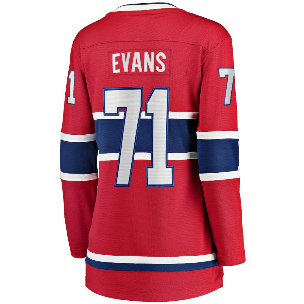 Jake Evans Montreal Canadiens Fanatics Women's Home Breakaway Player Jersey - Red | Fanatics online