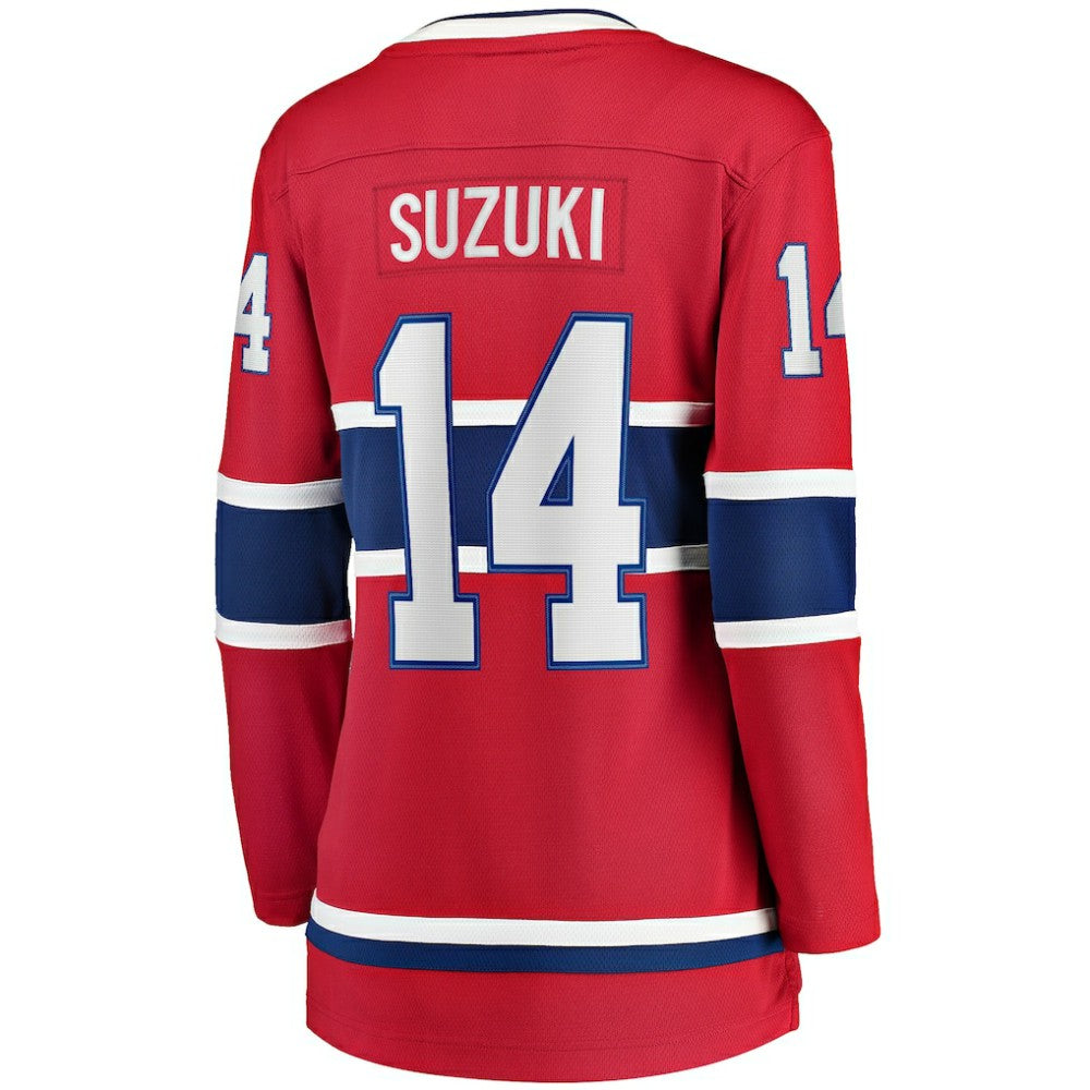 Nick Suzuki Montreal Canadiens Fanatics Women's Home Captain Patch Breakaway Player Jersey - Red | Fanatics Clearance