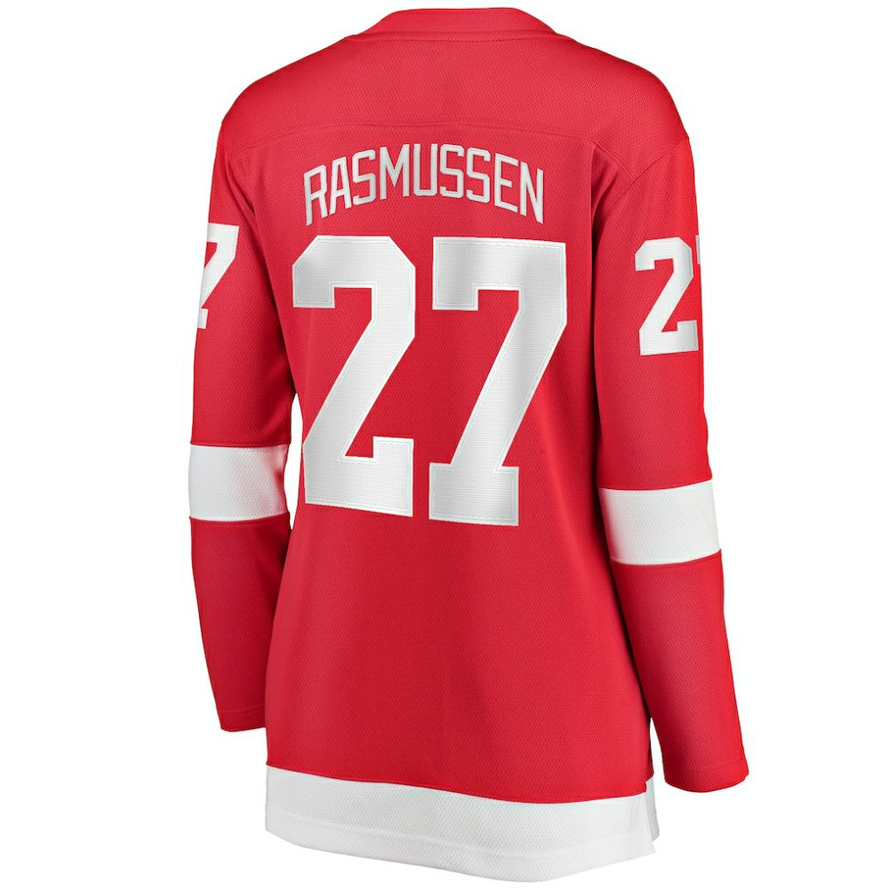 Michael Rasmussen Detroit Red Wings Fanatics Women's Home Breakaway Player Jersey - Red | Fanatics on sale