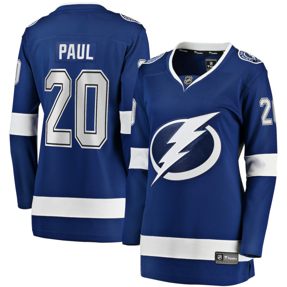 Nicholas Paul Tampa Bay Lightning Fanatics Women's Home Breakaway Player Jersey - Blue | Fanatics Clearance