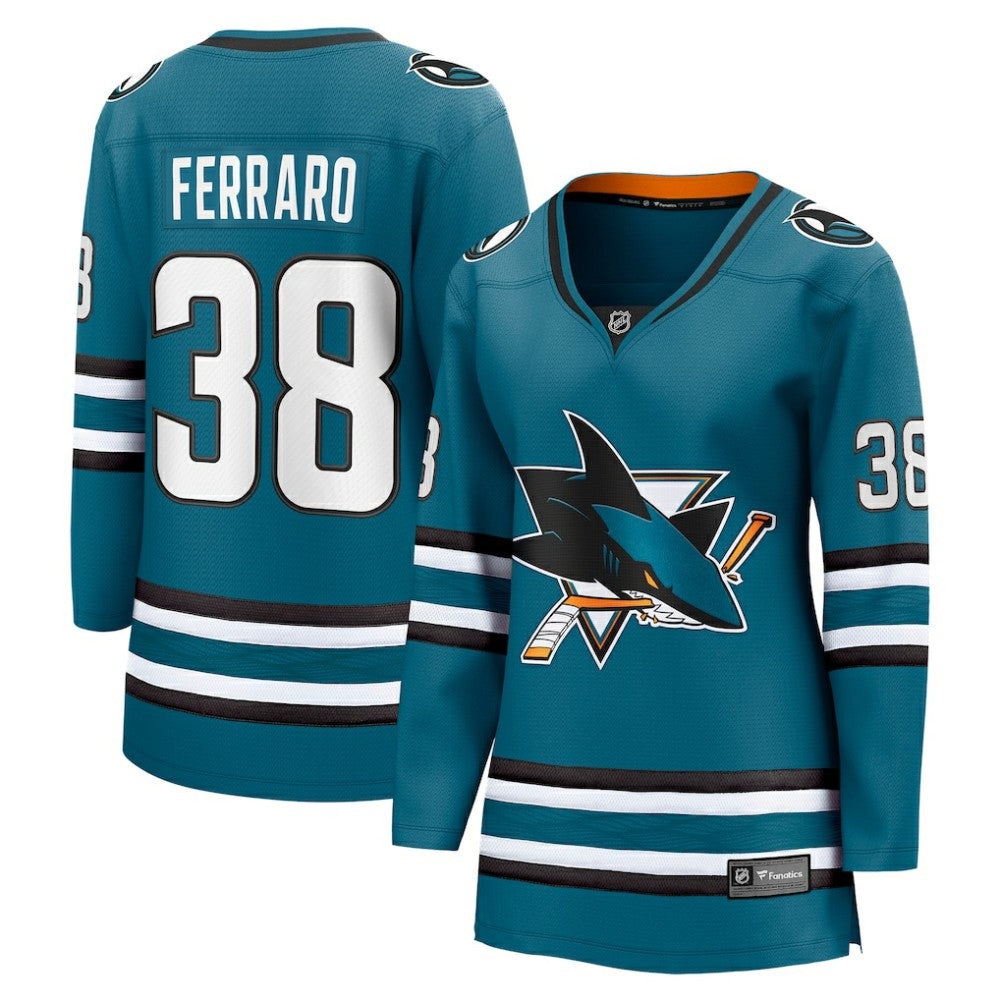 Mario Ferraro San Jose Sharks Fanatics Women's Home Breakaway Player Jersey - Teal | Fanatics on sale