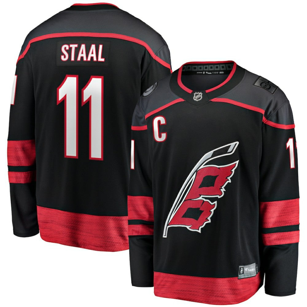 Jordan Staal Carolina Hurricanes Fanatics Home Captain Patch Breakaway Player Jersey - Black | Fanatics on sale