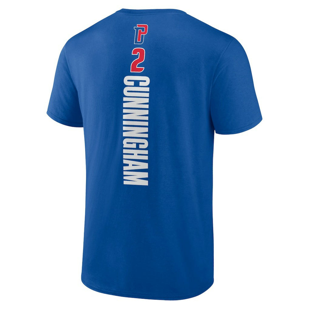 Cade Cunningham Detroit Pistons Playmaker Name & Number T-Shirt Blue