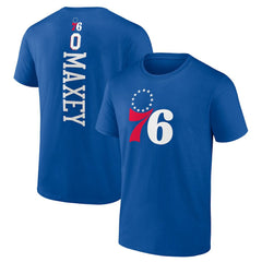 Tyrese Maxey Philadelphia 76ers Playmaker Name & Number T-Shirt Royal