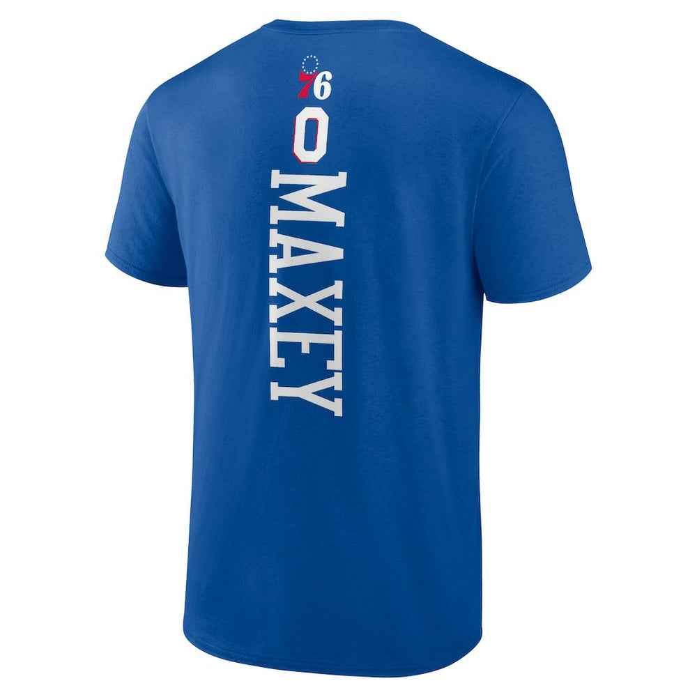 Tyrese Maxey Philadelphia 76ers Playmaker Name & Number T-Shirt Royal