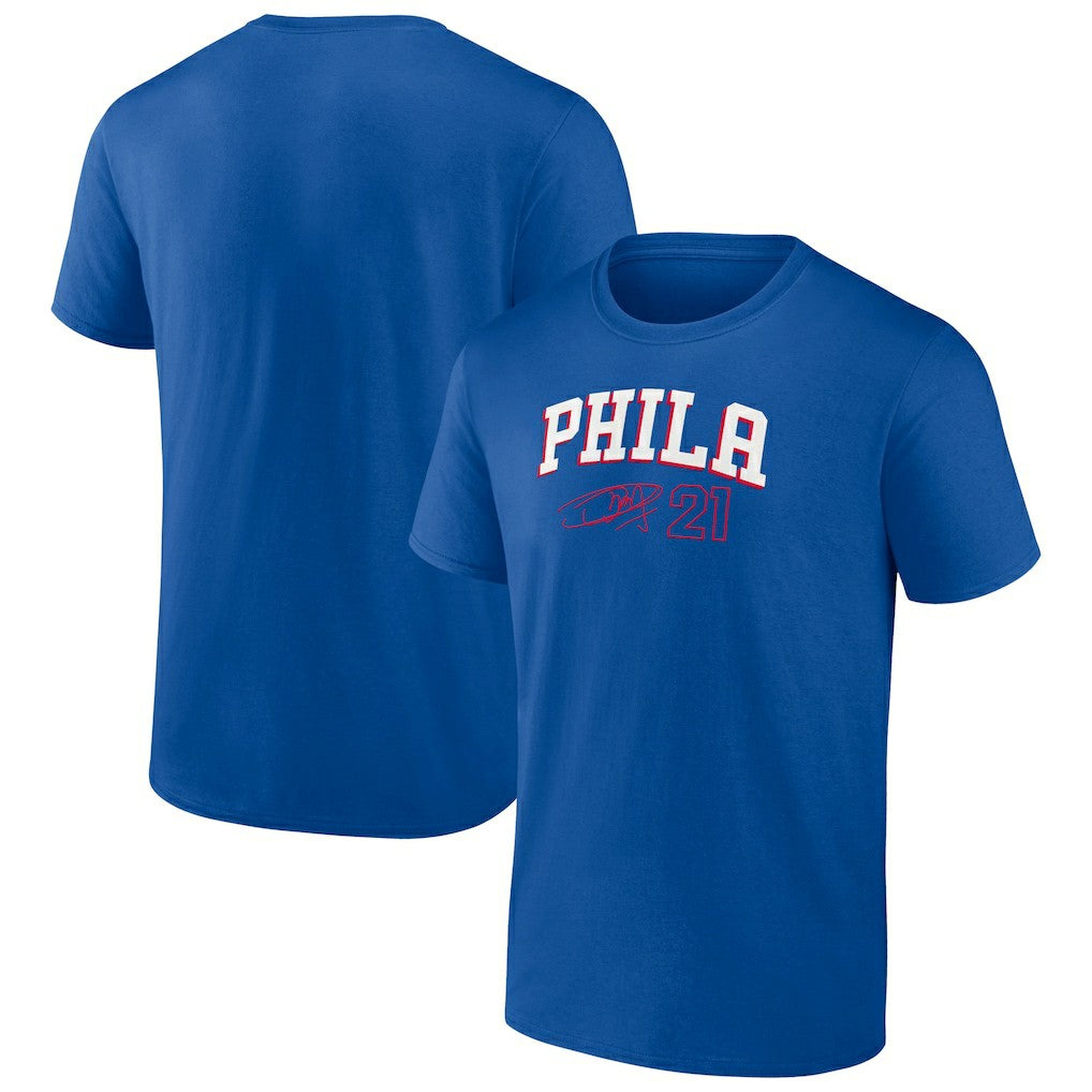 Fanatics Joel Embiid Philadelphia 76ers Name & Number T-Shirt Royal