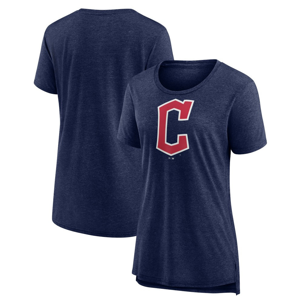 Cleveland Guardians Women's Official Wordmark Tri-Blend T-Shirt Outlet