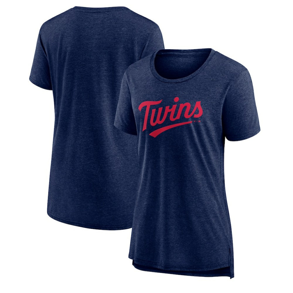 Minnesota Twins Women's Official Wordmark Tri-Blend T-Shirt Online
