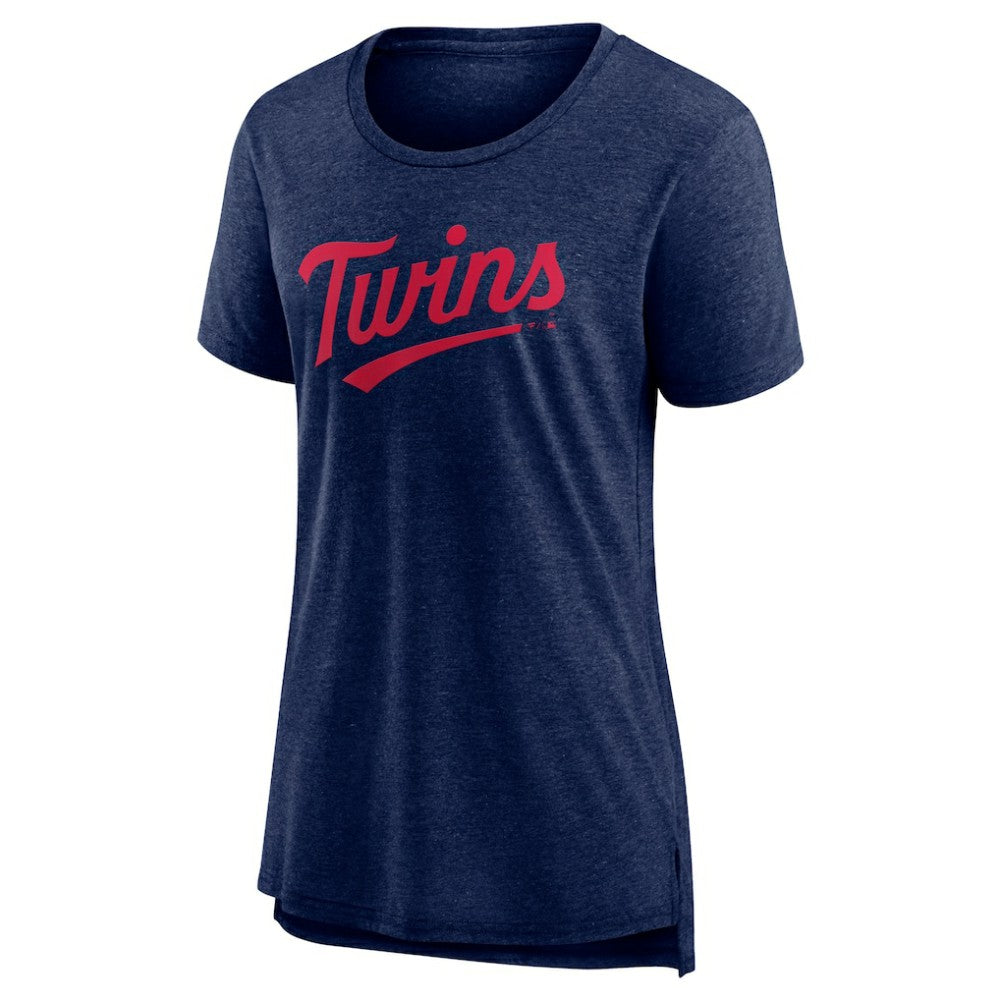 Minnesota Twins Women's Official Wordmark Tri-Blend T-Shirt Online