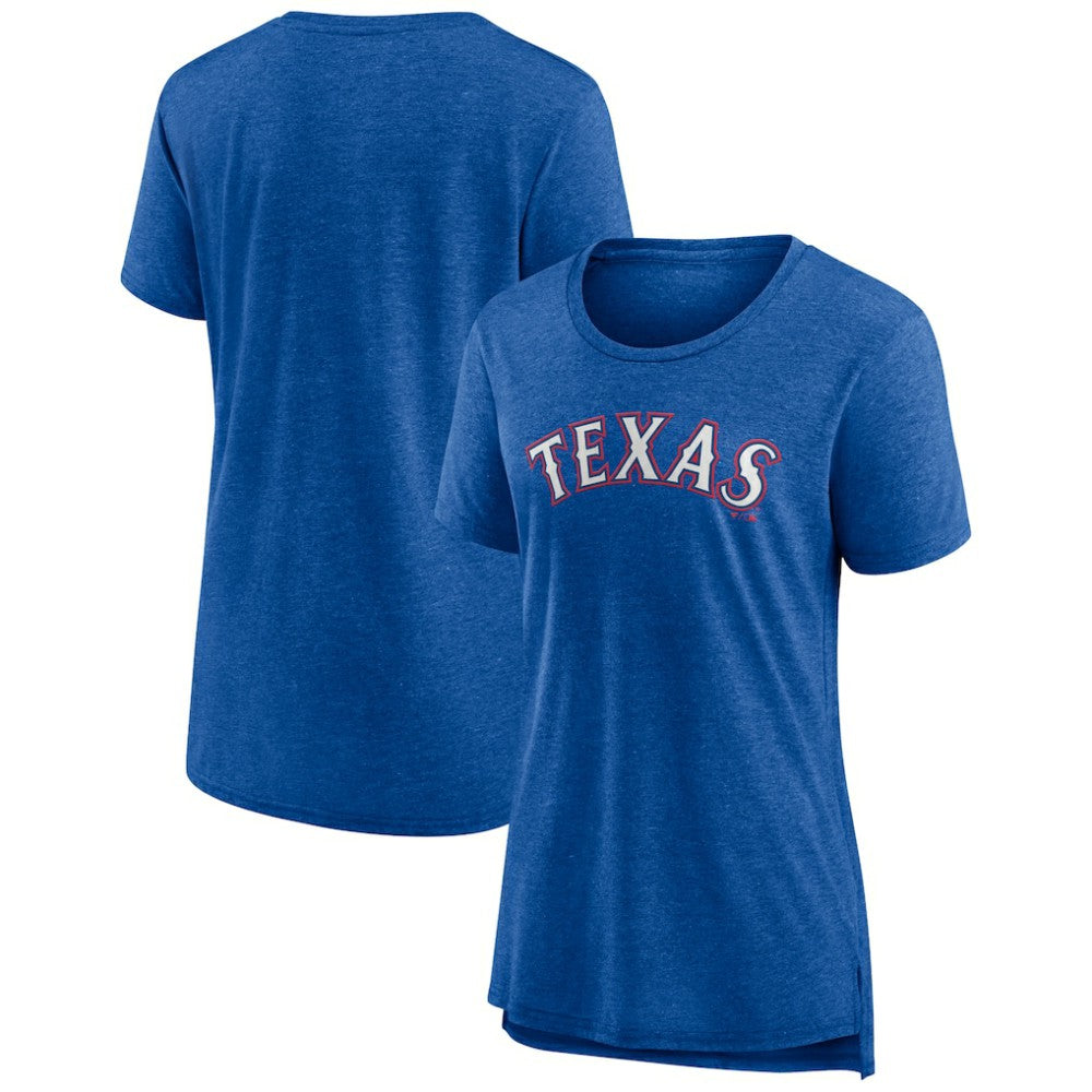 Texas Rangers Women's Official Wordmark Tri-Blend T-Shirt for sale