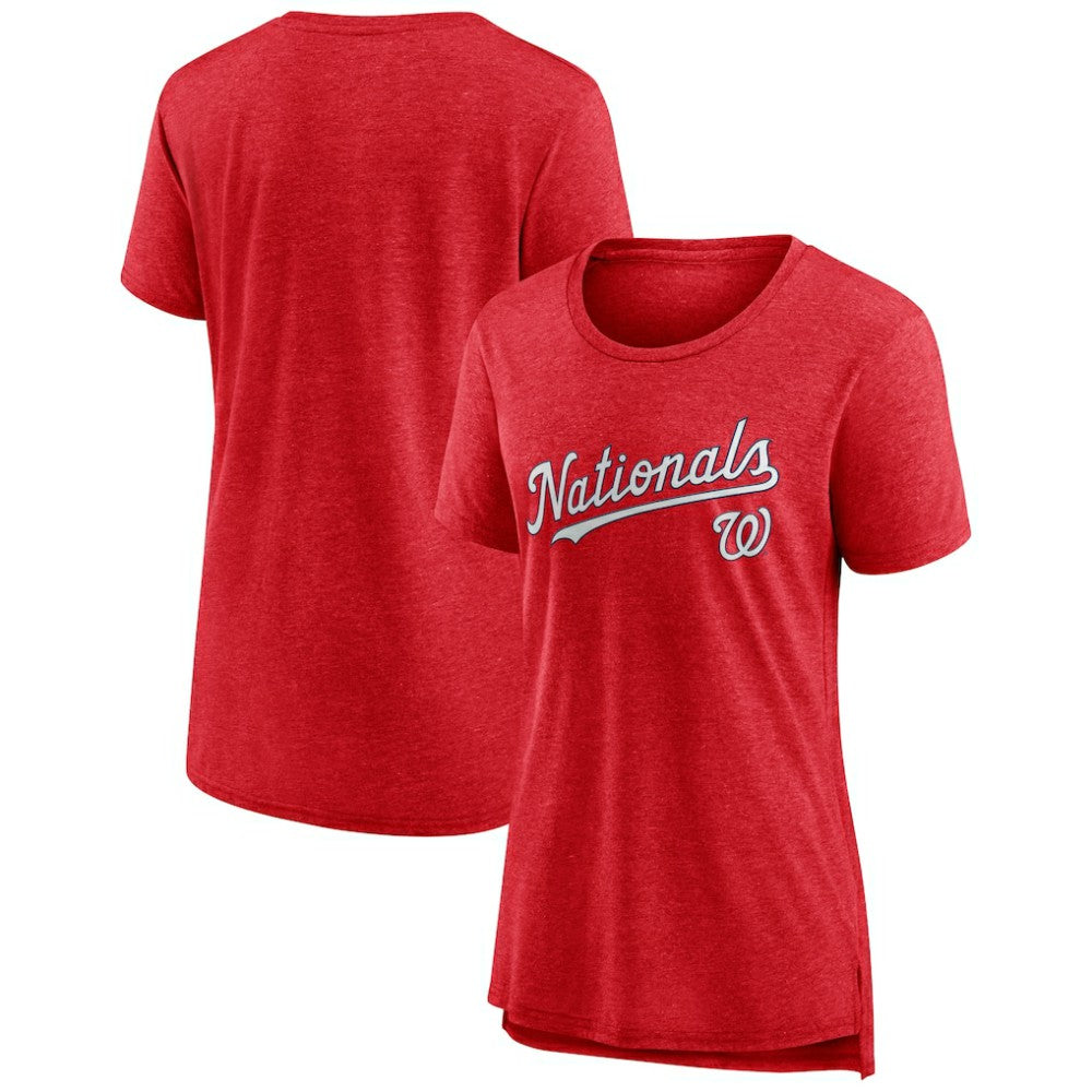 Washington Nationals Women's Official Wordmark Tri-Blend T-Shirt Sale
