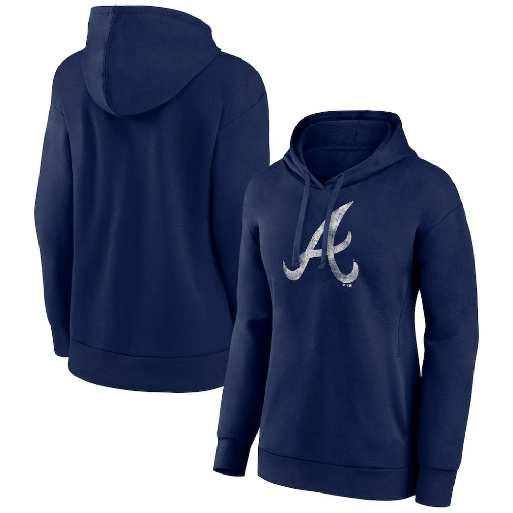 Atlanta Braves Women's Distressed Team Pullover Hoodie for sale