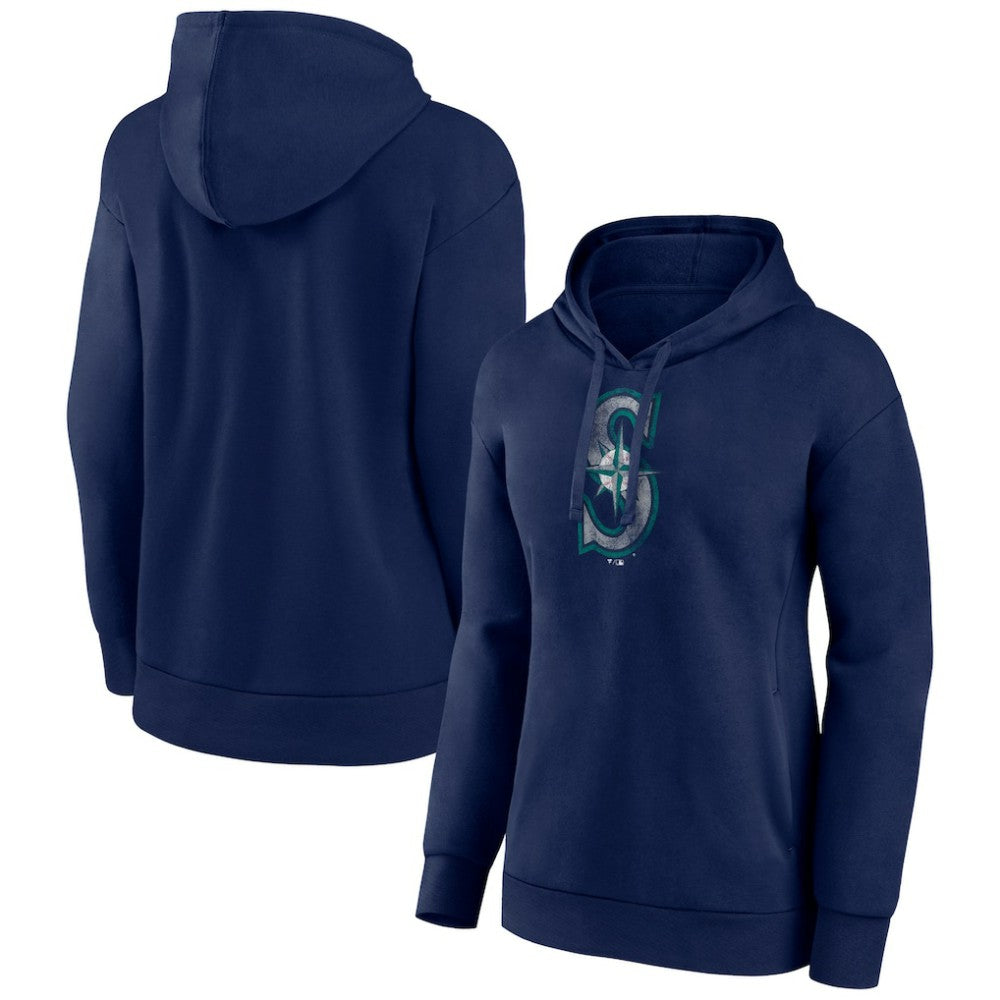 Seattle Mariners Women's Distressed Team Pullover Hoodie Online