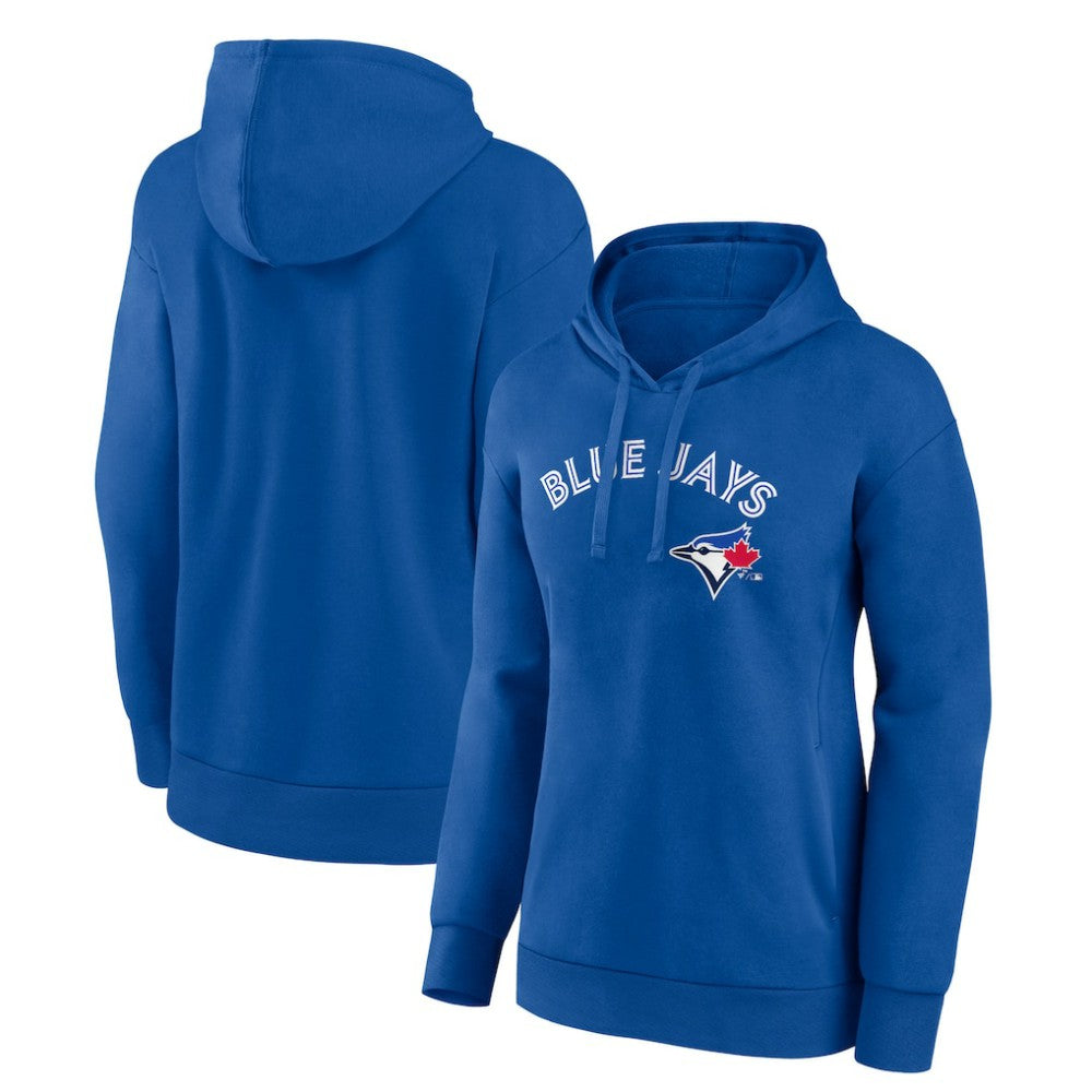 Toronto Blue Jays Women's Team Logo Lockup Pullover Hoodie Outlet