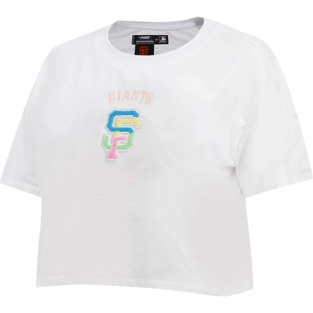 San Francisco Giants Pro Standard Women's Washed Neon Cropped Boxy T-Shirt for sale