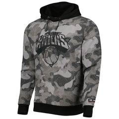 New York Knicks Hugo Boss Camo Pullover Hoodie Black