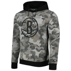 Brooklyn Nets Hugo Boss Camo Pullover Hoodie Black