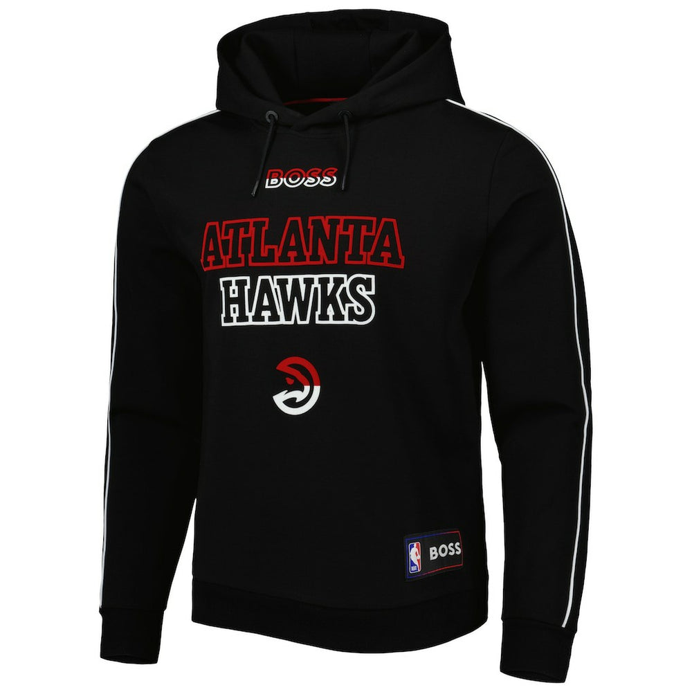 Atlanta Hawks NBA x Hugo Boss Team Bounce Tri-Blend Pullover Hoodie Black