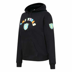 Las Vegas Raiders Pro Standard Women's Neon Fleece Pullover Hoodie - Black - NFL