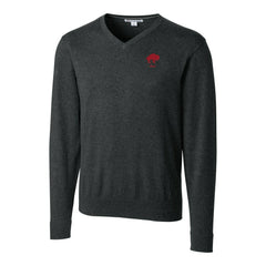 Buffalo Bills Cutter & Buck Throwback Logo Lakemont Tri-Blend Big & Tall V-Neck Pullover Sweater - Heather Charcoal - NFL