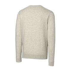 Miami Dolphins Cutter & Buck Throwback Logo Lakemont Tri-Blend Big & Tall V-Neck Pullover Sweater - Oatmeal - NFL