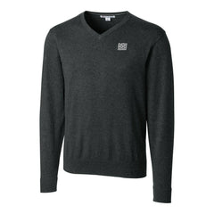 New York Giants Cutter & Buck Throwback Logo Lakemont Tri-Blend Big & Tall V-Neck Pullover Sweater - Heather Charcoal - NFL