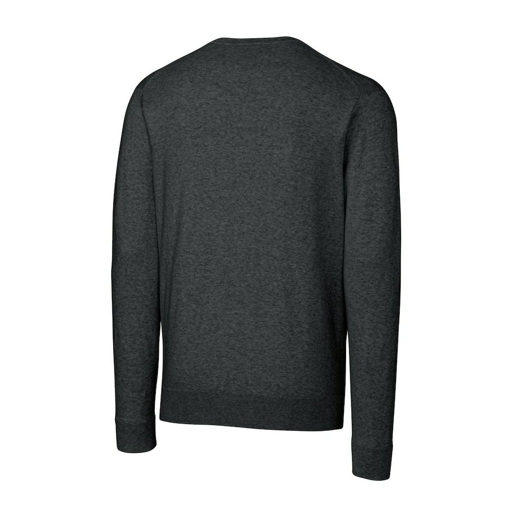 New York Giants Cutter & Buck Throwback Logo Lakemont Tri-Blend Big & Tall V-Neck Pullover Sweater - Heather Charcoal - NFL