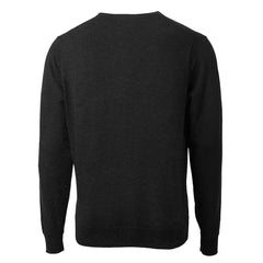 Pittsburgh Steelers Cutter & Buck Throwback Logo Lakemont Tri-Blend Big & Tall V-Neck Pullover Sweater - Black - NFL