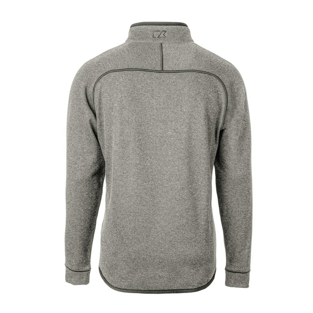 Chicago Bears Cutter & Buck Mainsail Sweater-Knit Big & Tall Half-Zip Pullover Jacket - Heather Gray - NFL