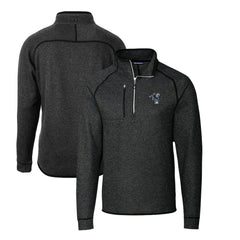 Indianapolis Colts Cutter & Buck Mainsail Sweater-Knit Big & Tall Half-Zip Pullover Jacket - Heather Charcoal - NFL