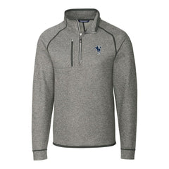 Indianapolis Colts Cutter & Buck Mainsail Sweater-Knit Big & Tall Half-Zip Pullover Jacket - Heather Gray - NFL